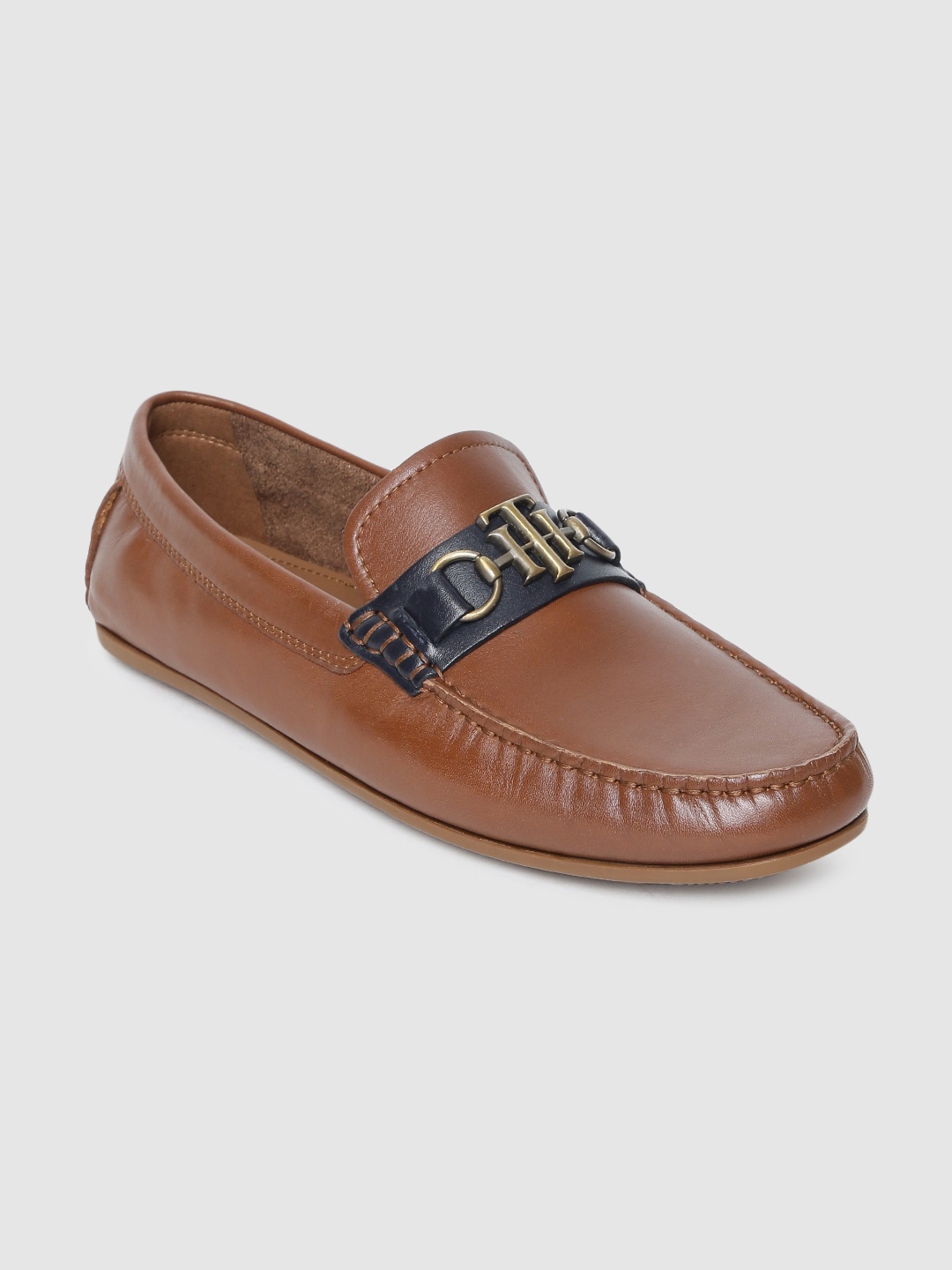 

Tommy Hilfiger Men Brown Solid Loafers