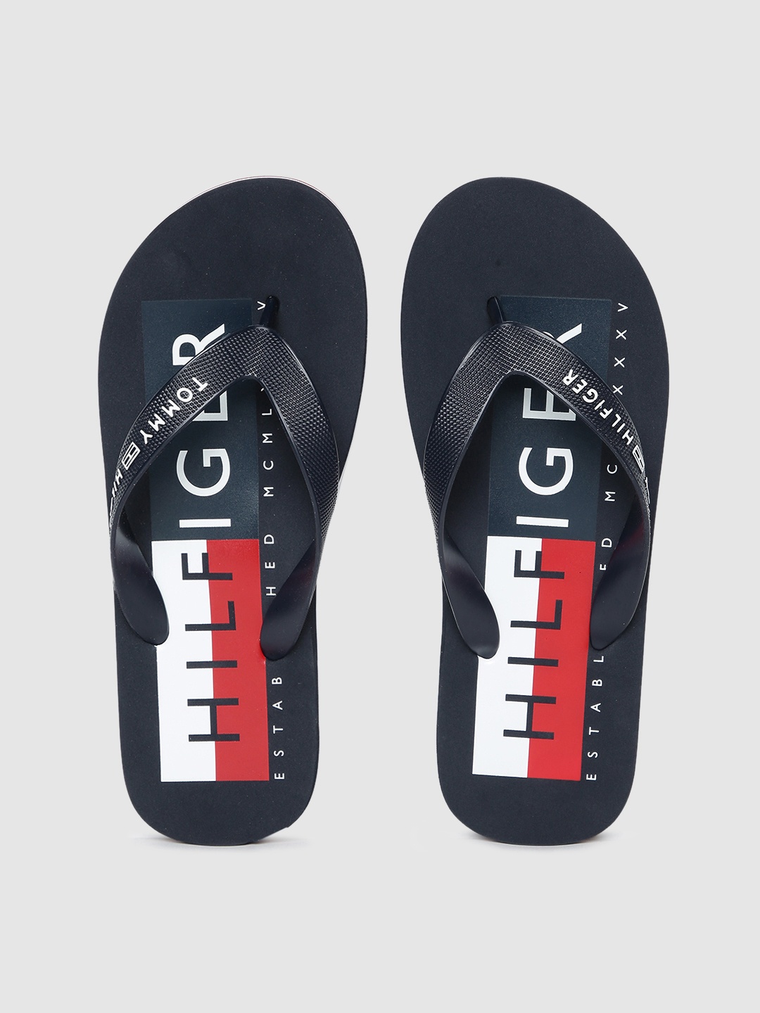 

Tommy Hilfiger Men Blue Printed Thong Flip-Flops