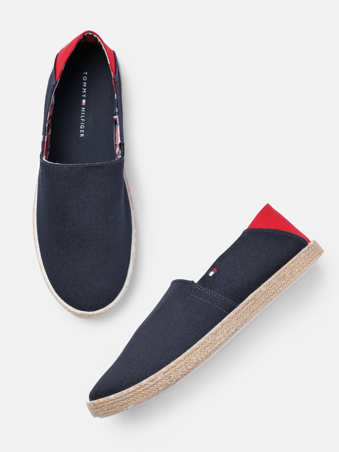 

Tommy Hilfiger Men Navy Blue Slip-On Sneakers