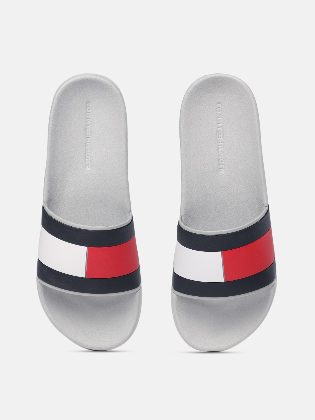 

Tommy Hilfiger Men Grey Printed Sliders
