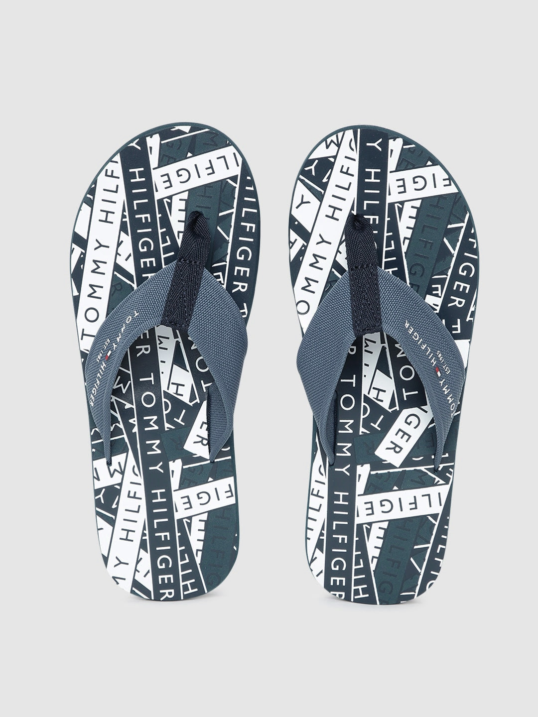 

Tommy Hilfiger Men Blue Printed Thong Flip-Flops