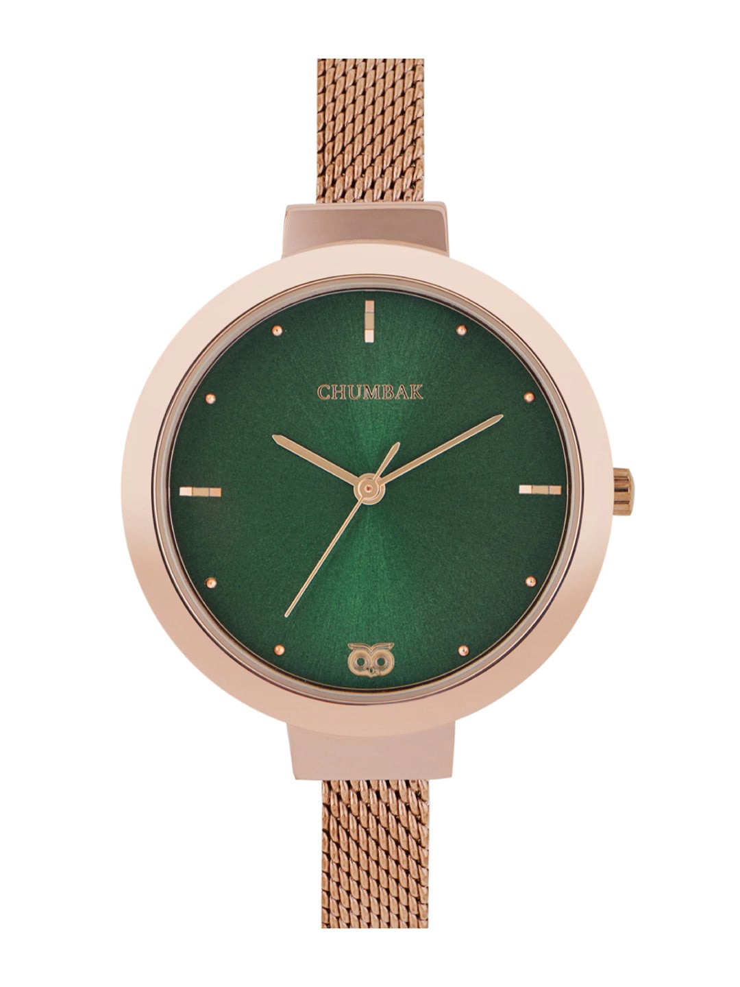 

TEAL BY CHUMBAK Women Grey Dial & Rose Gold Toned Straps Analogue Watch 8907605106057