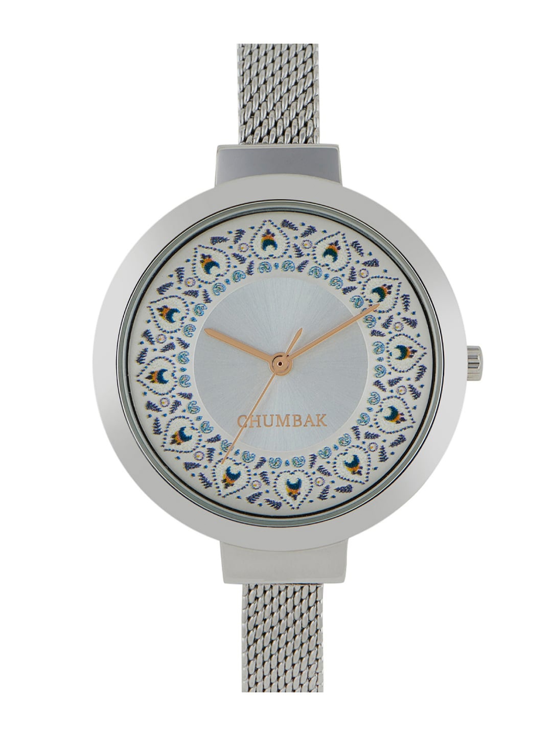 

TEAL BY CHUMBAK Women Silver-Toned Stainless Steel Bracelet Analogue Watch