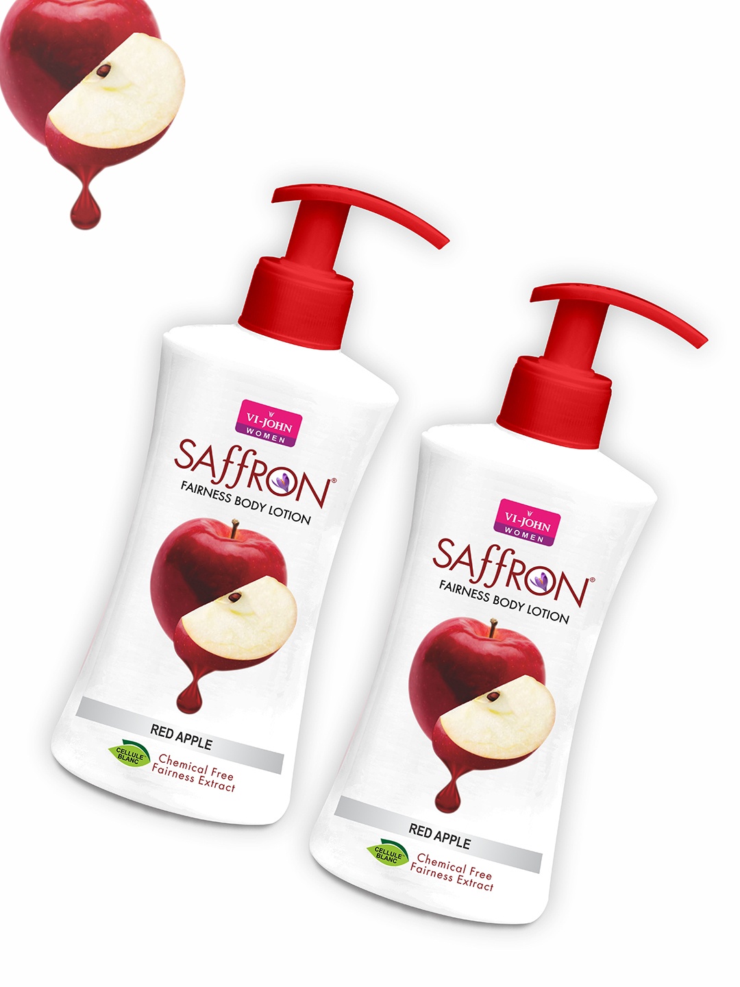 

VI-JOHN Set Of 4 Red Apple Body Lotion 500ml, Multi