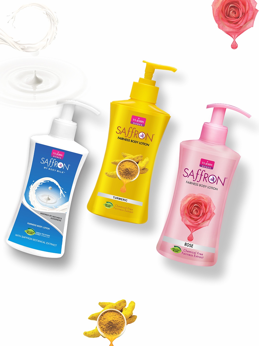 

VI-JOHN Women Pack Of 3 Body Lotions, Multi