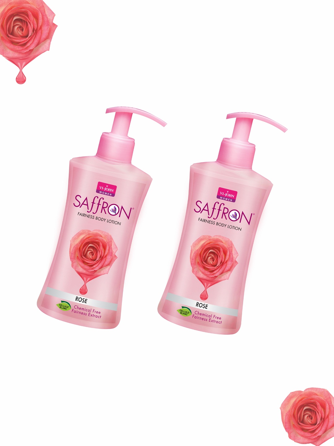 

VI-JOHN Set of 2 Rose Body Lotion, Multi