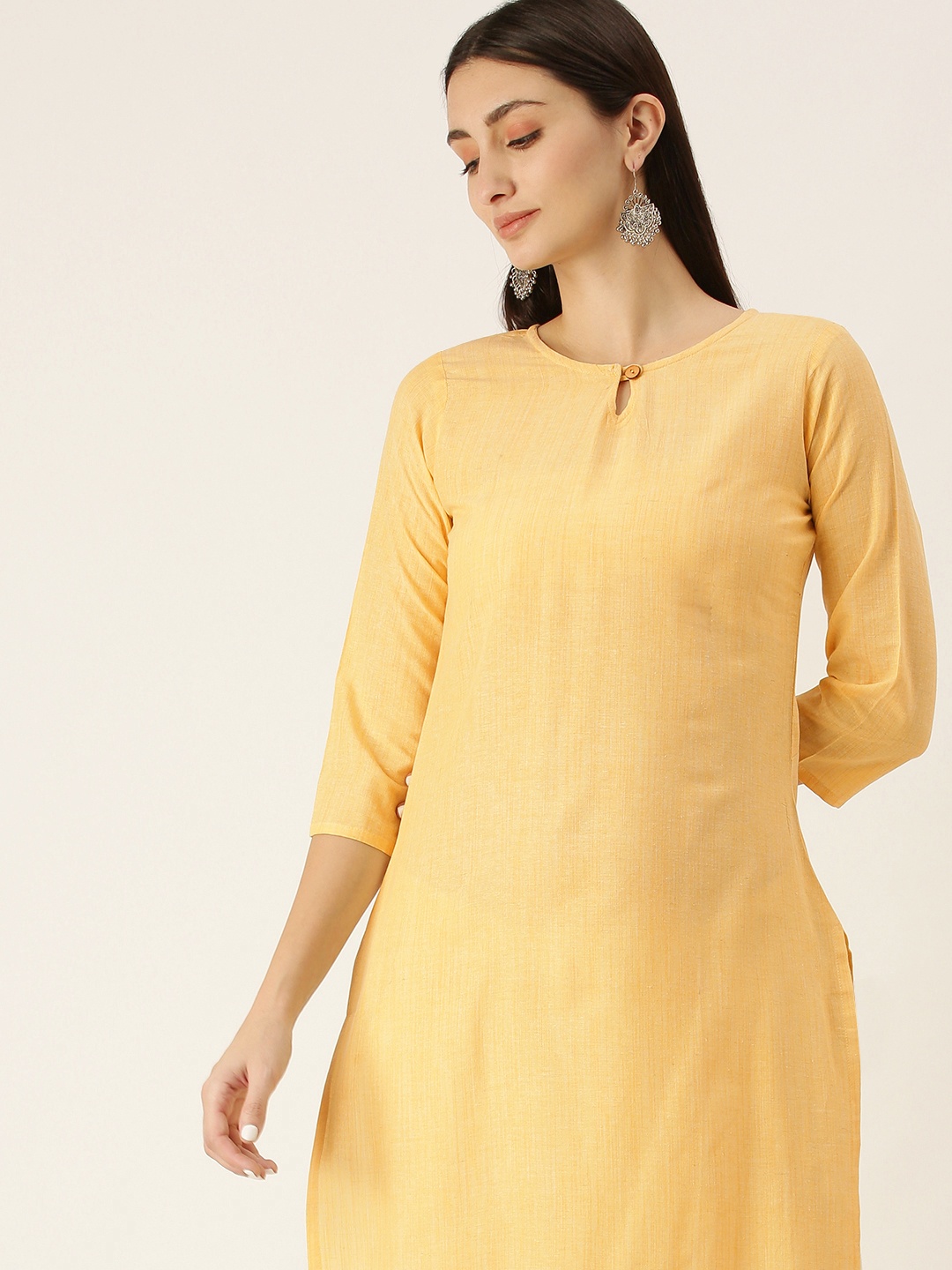 

Saanjh Yellow Kurti