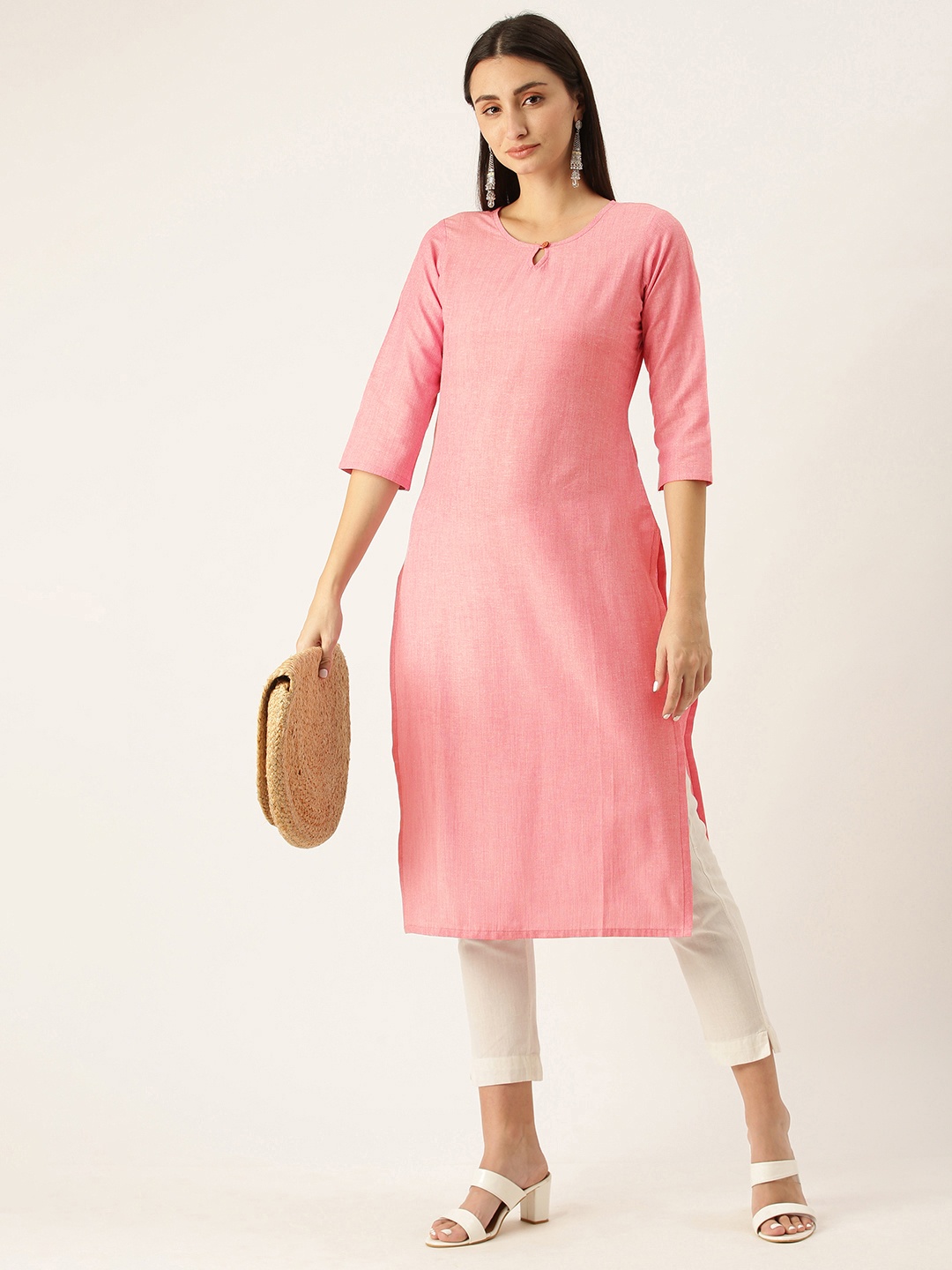 

Saanjh Pink Kurti