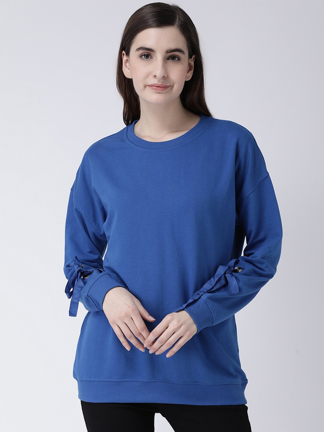 

Club York Women Blue Sweatshirt