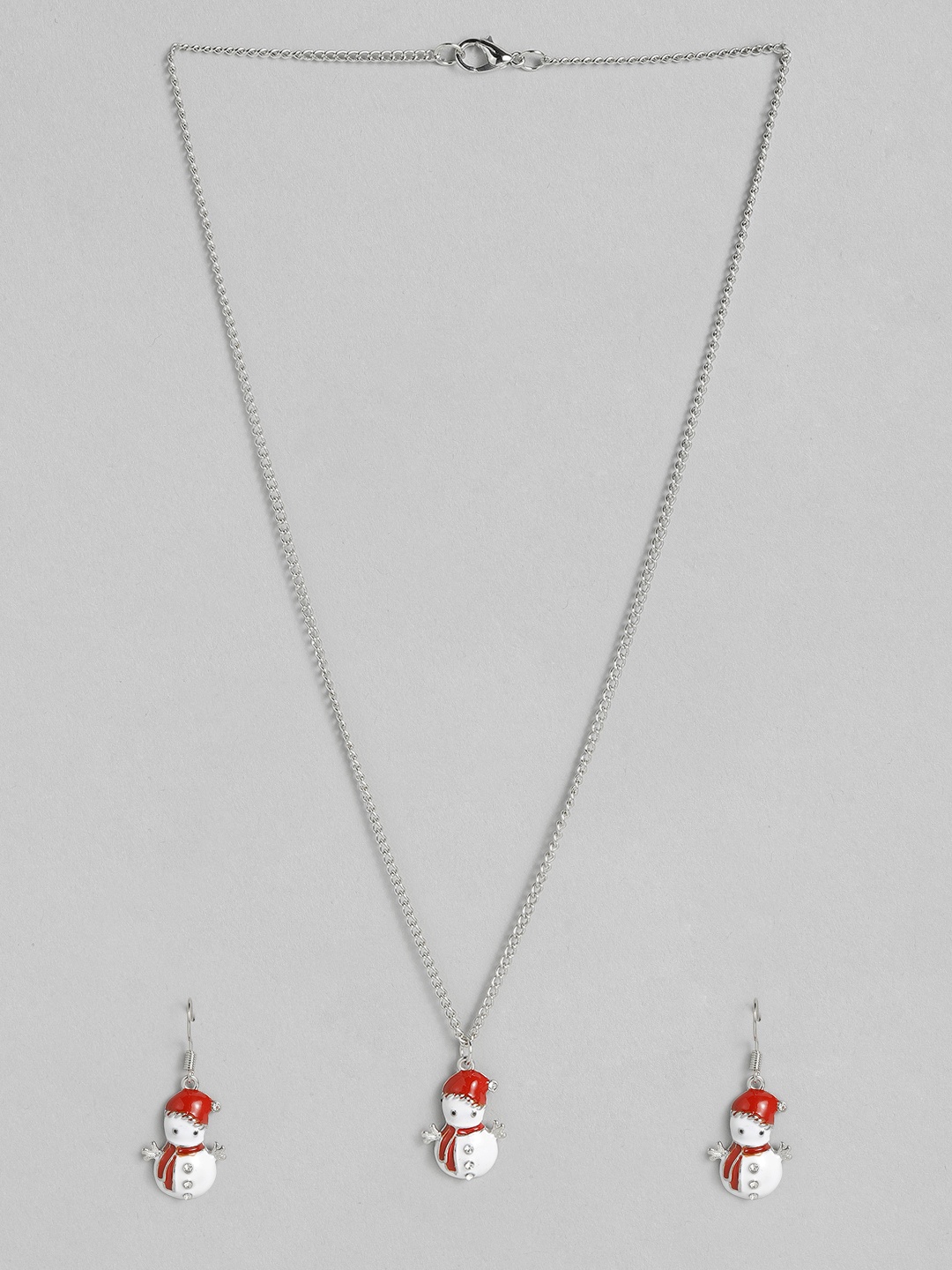 

EL REGALO Christmas Themed Jewellery Set, Red
