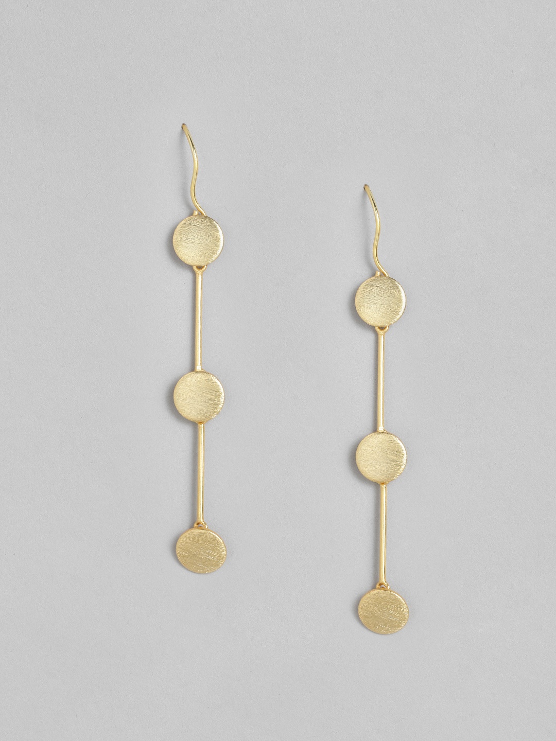 

EL REGALO Gold-Toned Geometric Drop Earrings