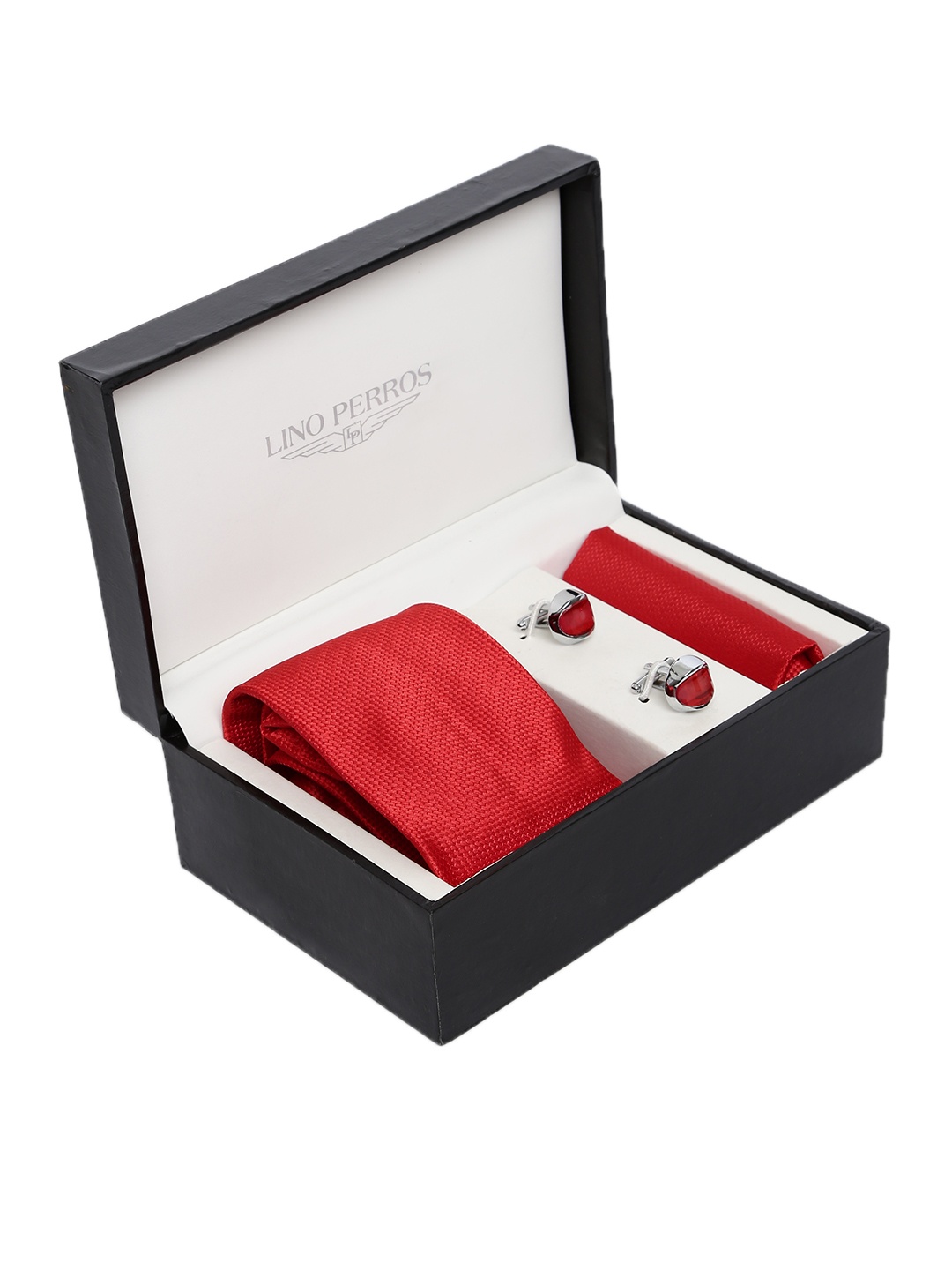 

Lino Perros Men Red Accessory Gift Set LMCO00412