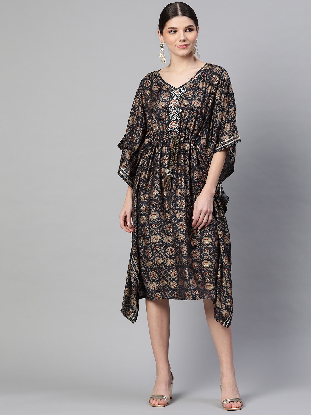 

Readiprint Fashions Navy Blue Printed Nightdress