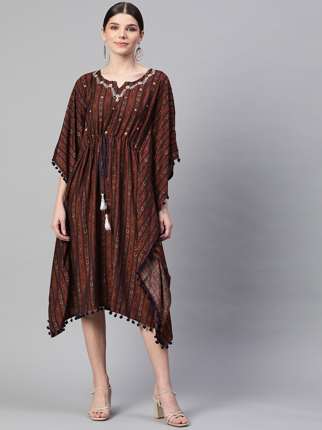 

Readiprint Fashions Maroon Printed Nightdress