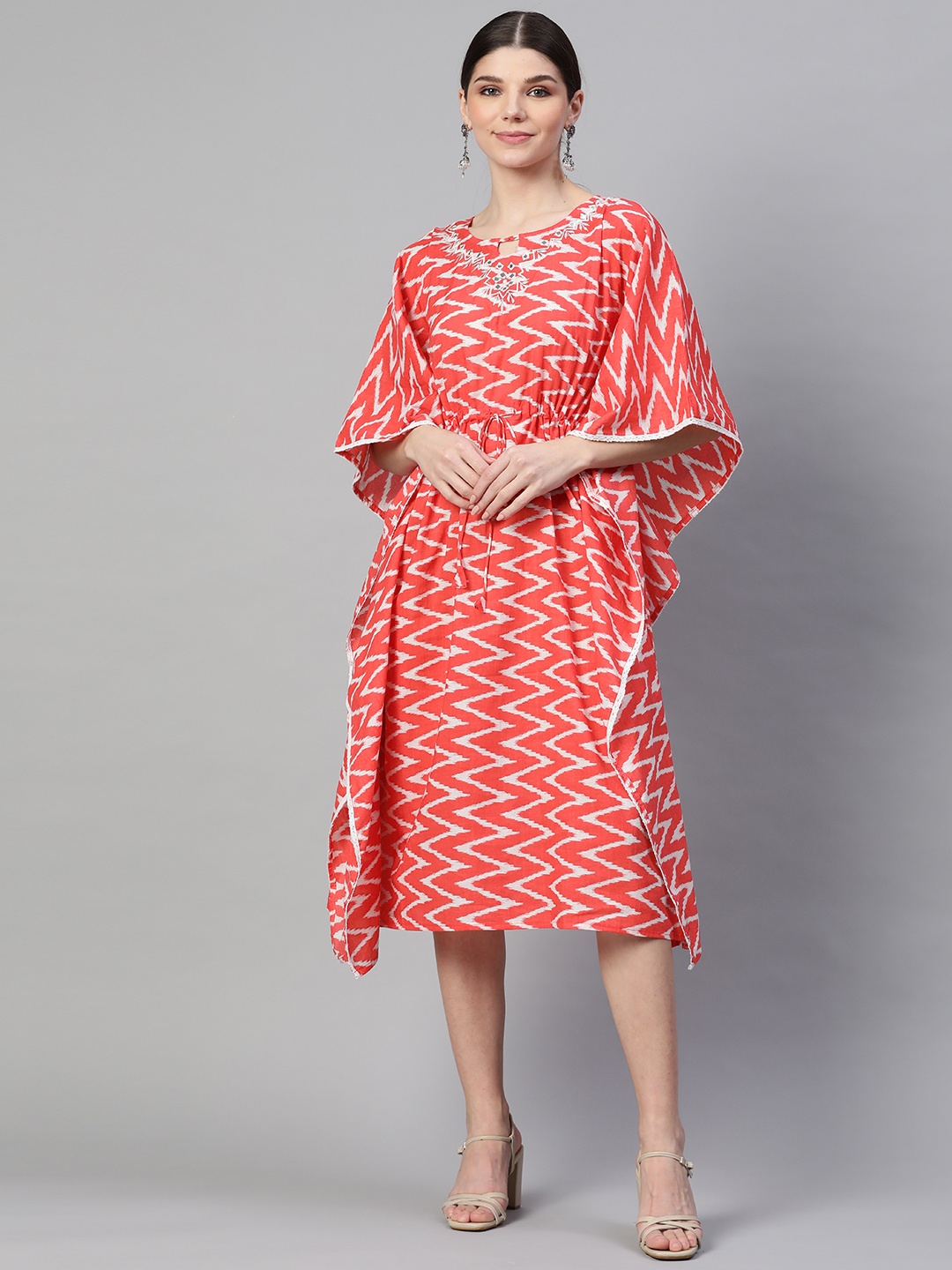 

Readiprint Fashions Red Printed Nightdress