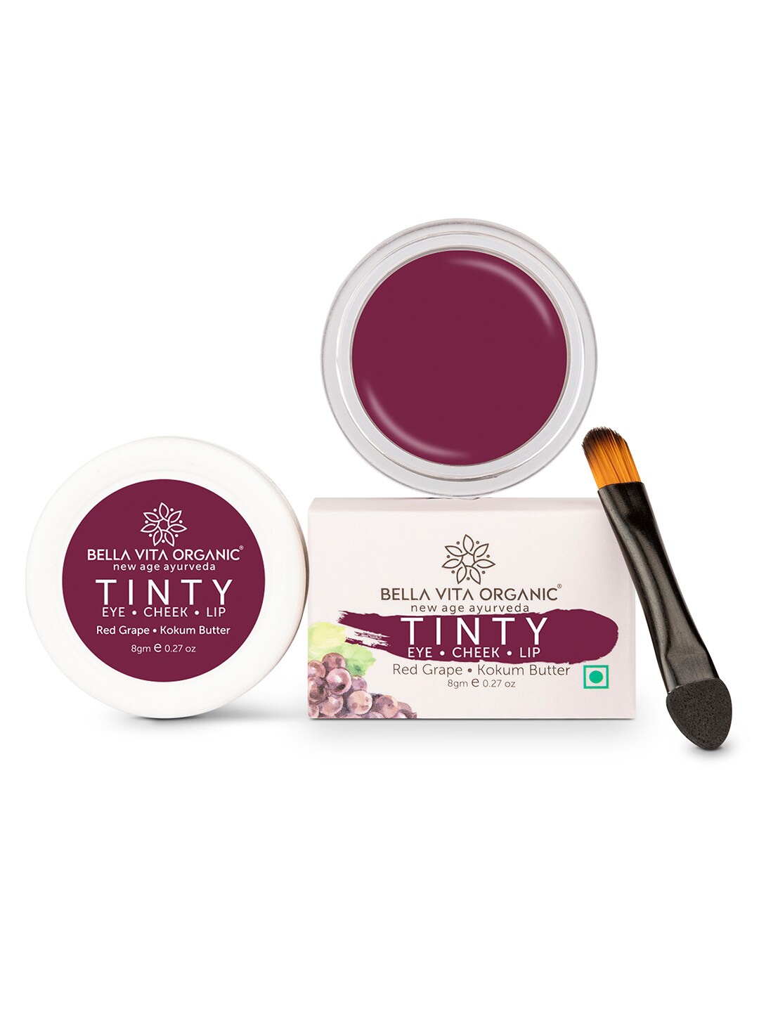 

Bella Vita Organic Magenta 3 In 1 Lips & Cheeks Tint 8 g