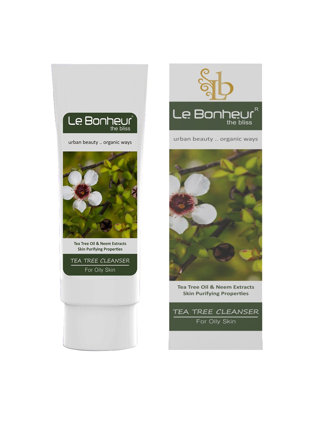 

Le Bonheur Tea Tree Cleanser Face Wash - 50 ml, Green