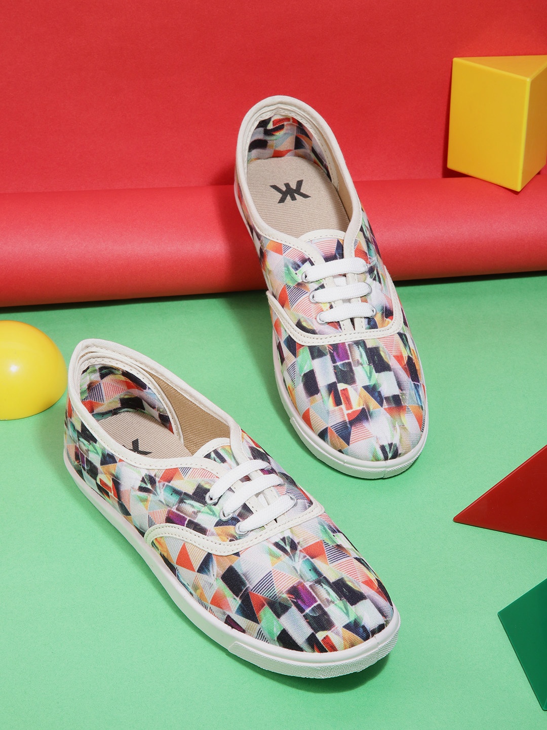 

Kook N Keech Women Multicoloured Printed Sneakers, Multi