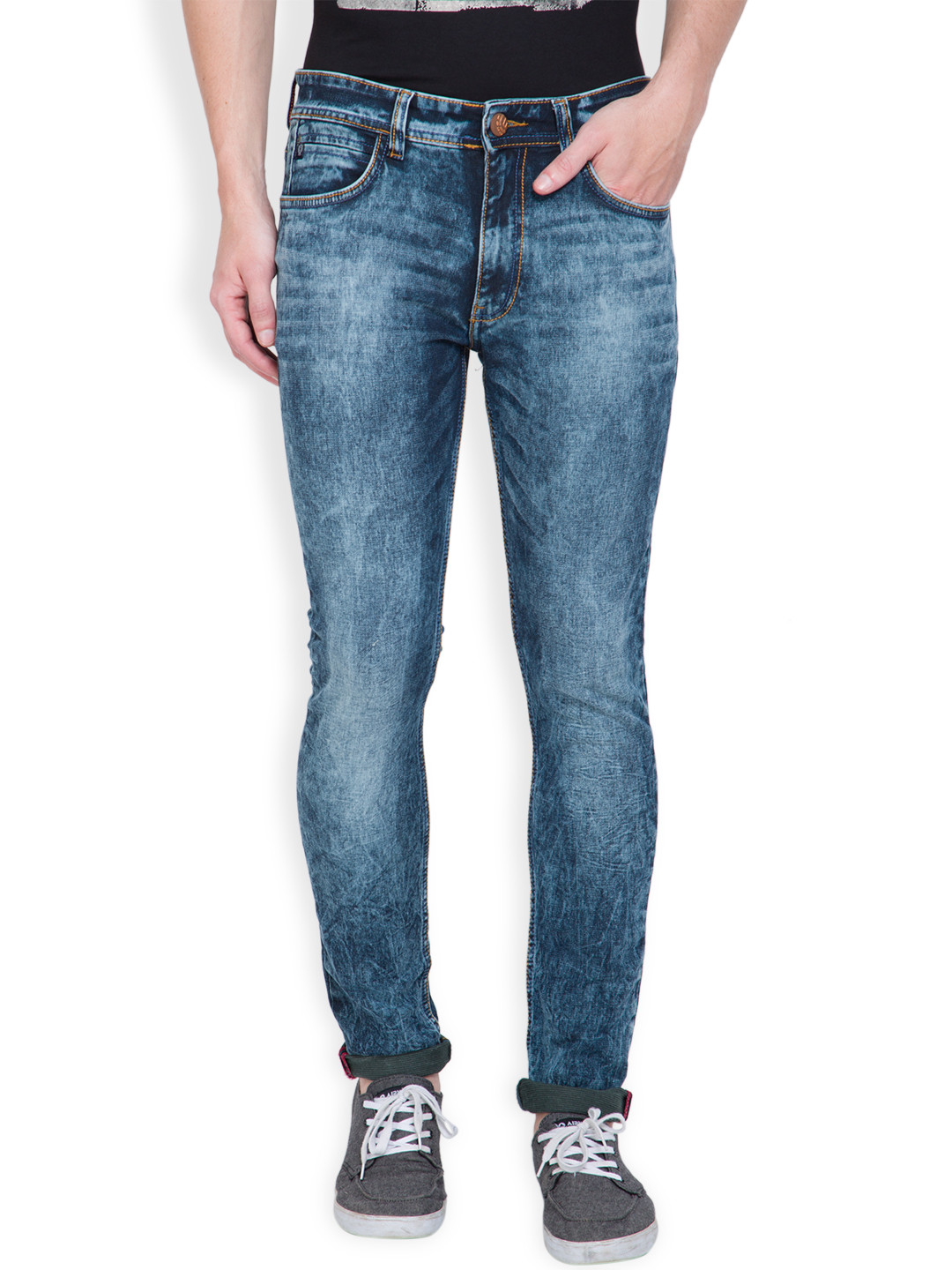 

LOCOMOTIVE Blue Slim Stretchable Jeans