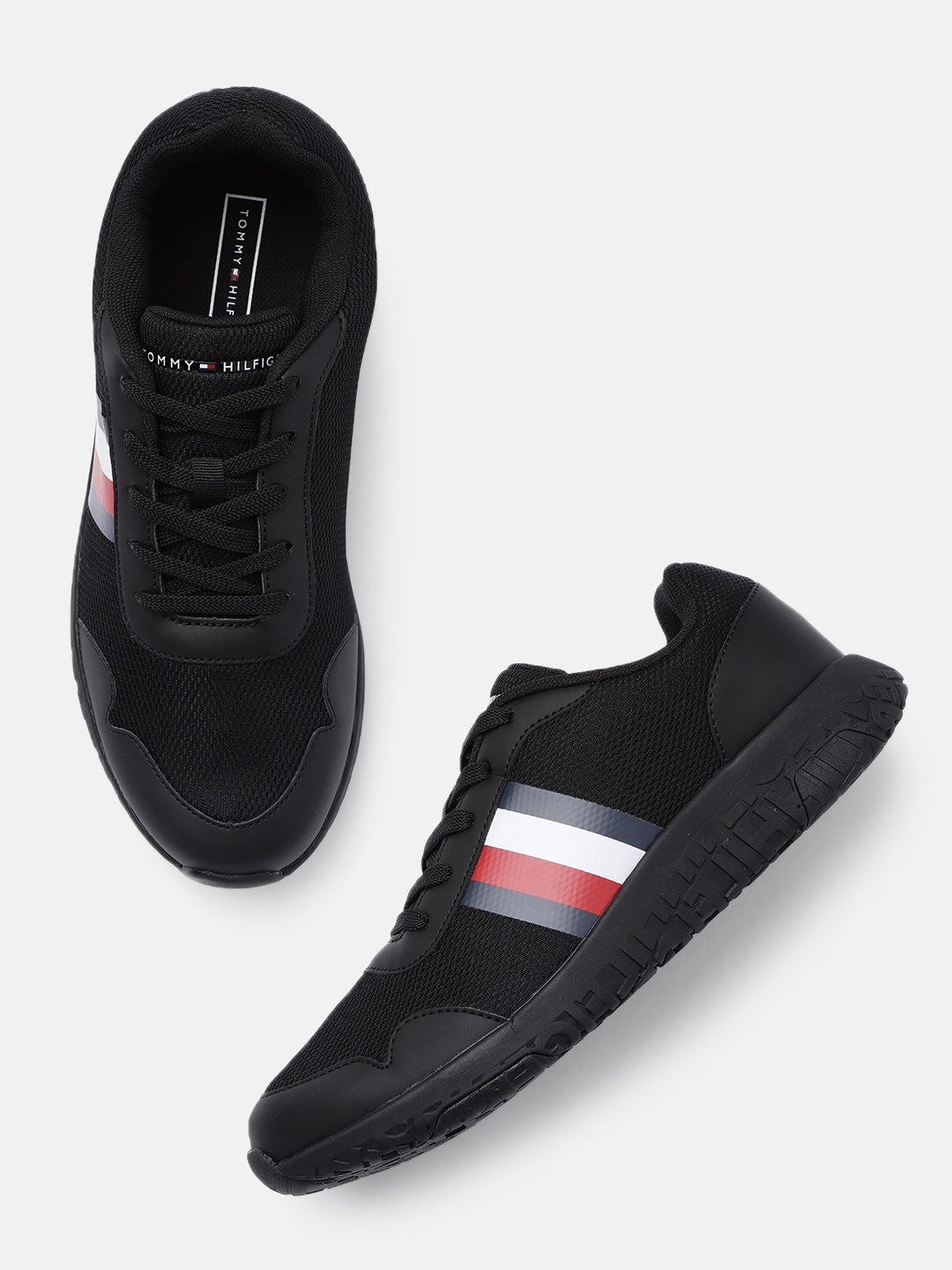

Tommy Hilfiger Men Black Lightweight Sneakers
