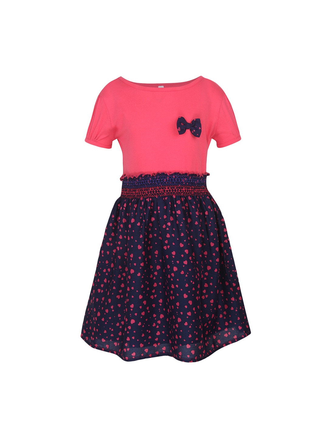 

StyleStone Girls Magenta Printed Fit and Flare Dress