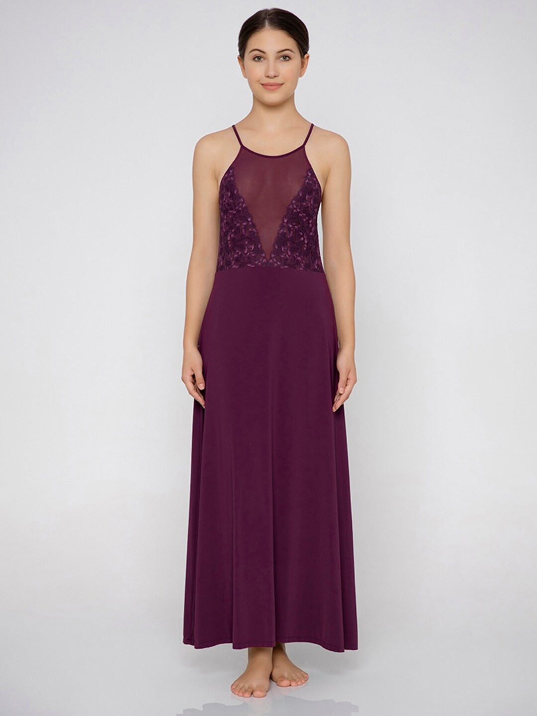 

Wacoal Purple Long Baby Doll