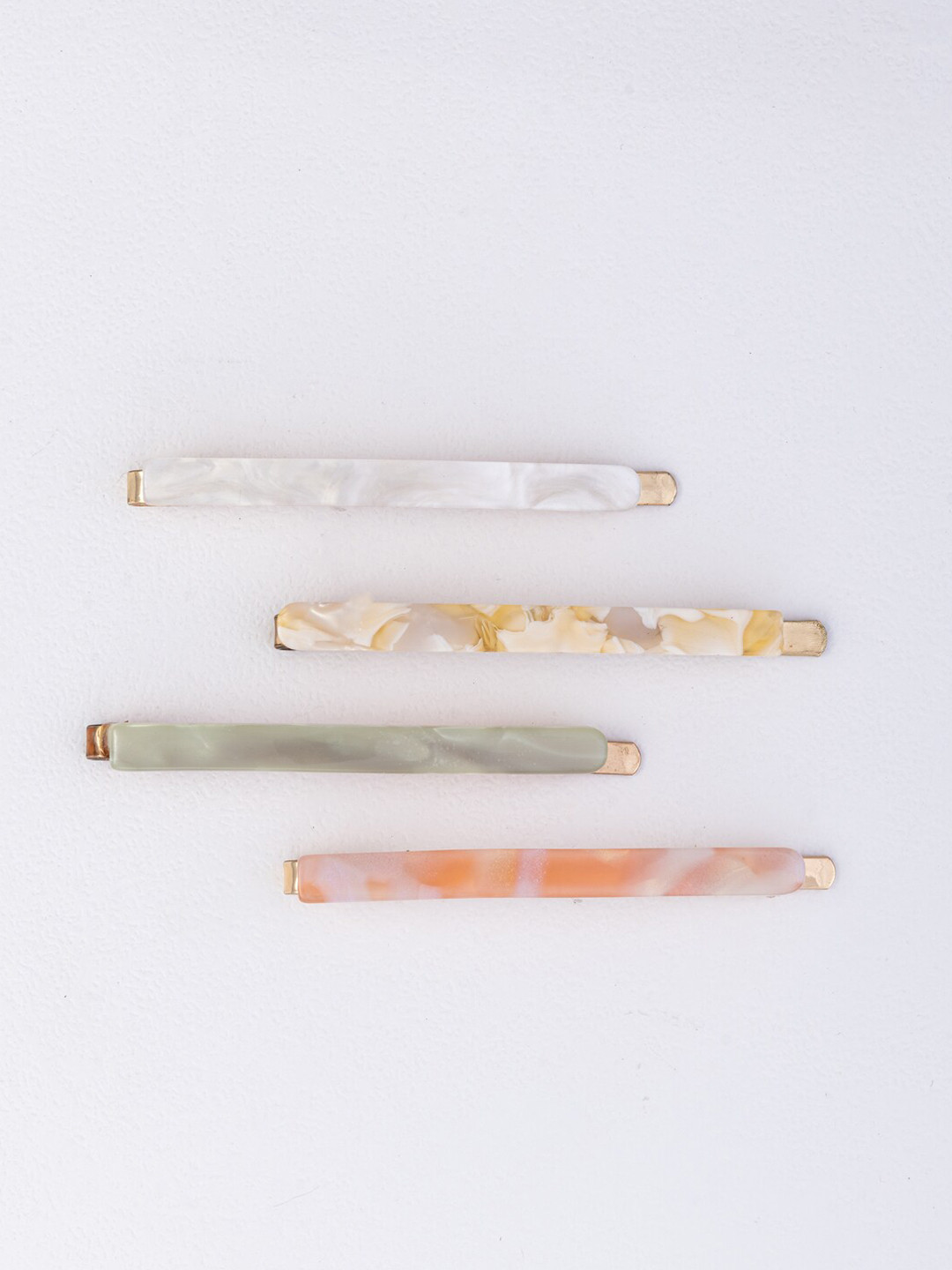 

Lilly & sparkle Women Set of 4 Pink & Grey U Pins