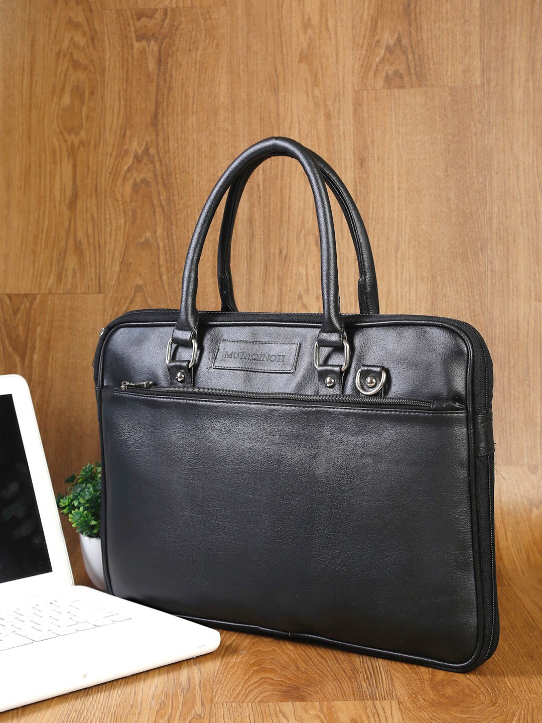 

MUTAQINOTI Adult Black Laptop Bag