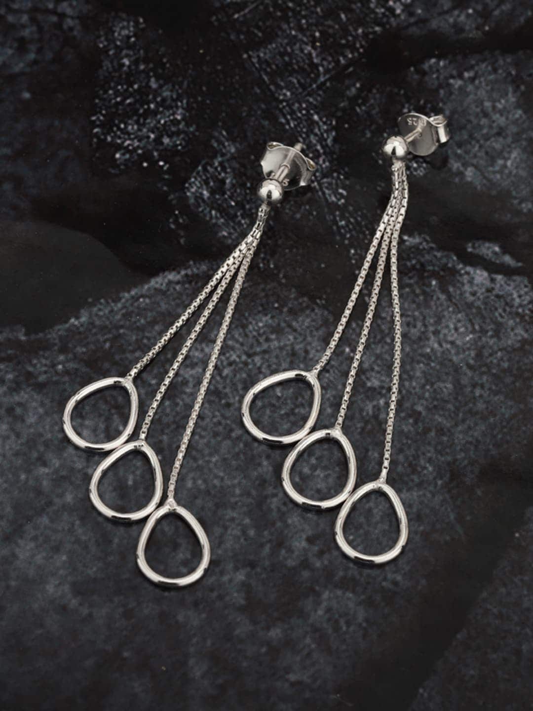 

VANBELLE 925 Sterling Silver Geometric Drop Earrings