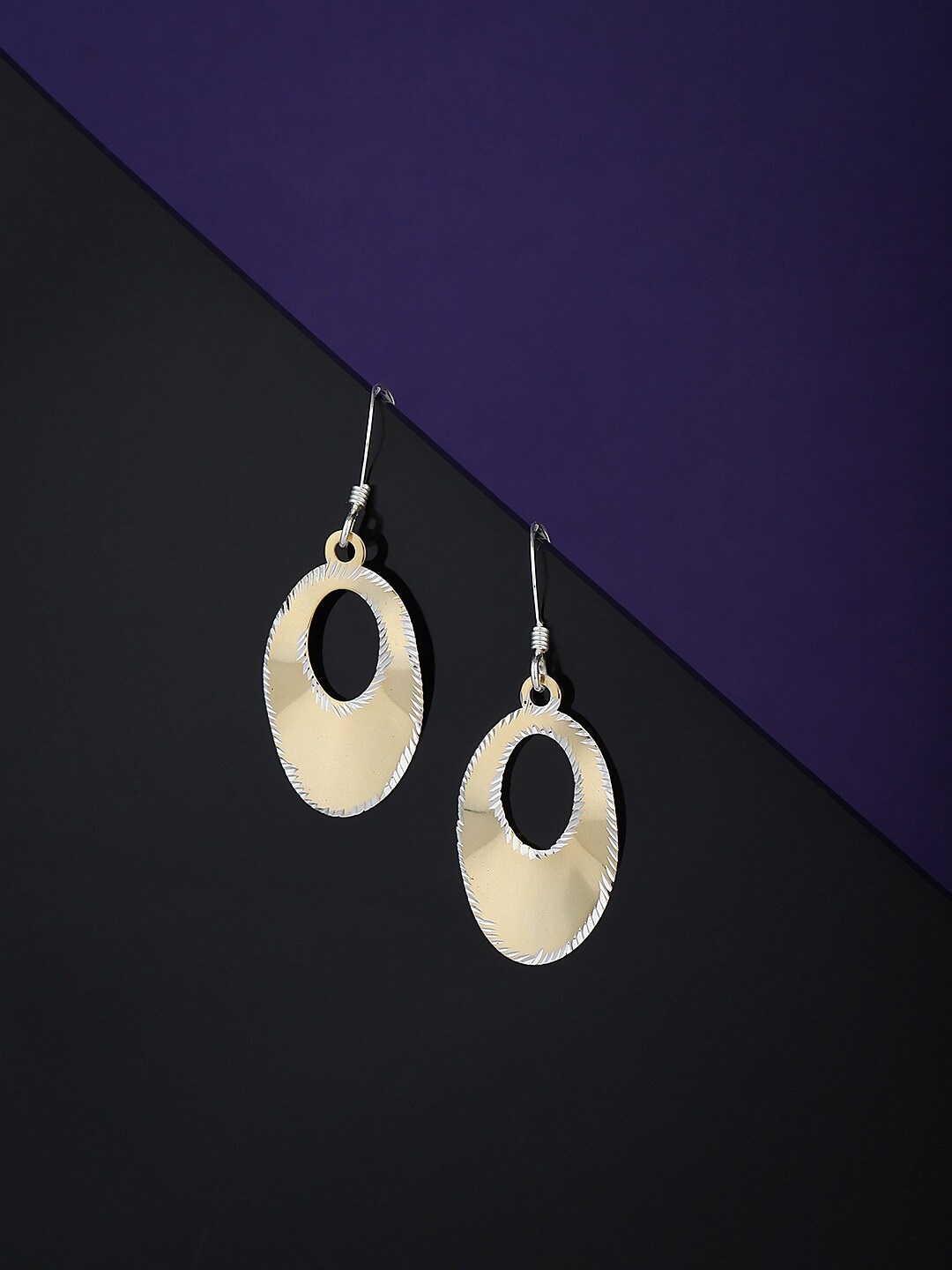 

VANBELLE 925 Silver Sterling Oval Drop Earrings