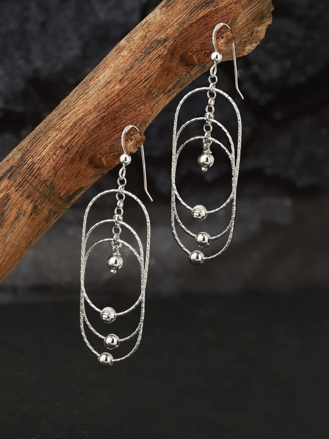 

VANBELLE Sterling Silver Geometric Drop Earrings