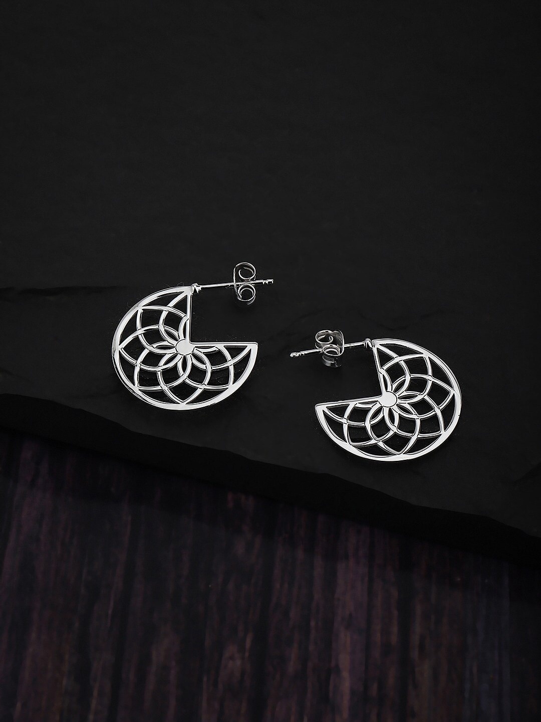 

VANBELLE 925 Sterling Silver Geometric Studs Earrings