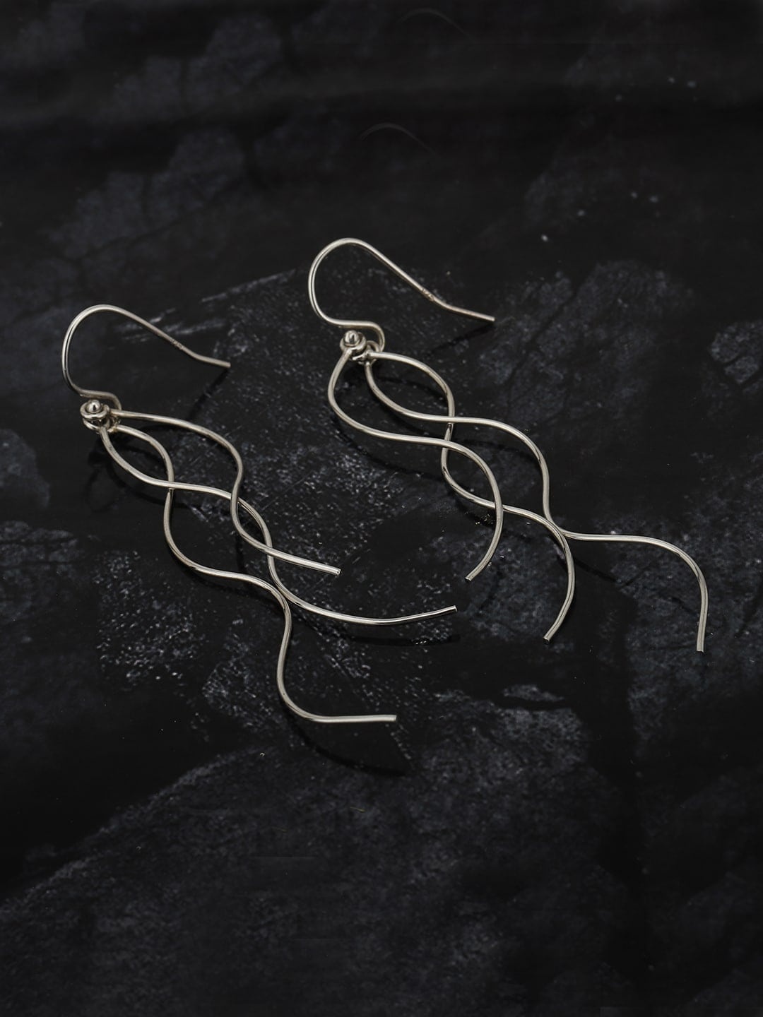 

VANBELLE 925 Sterling Silver Contemporary Drop Earrings