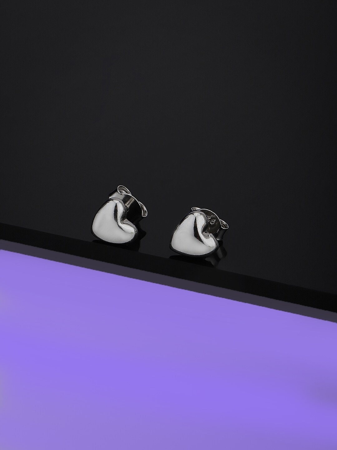 

VANBELLE 925 Sterling Silver Heart Shaped Studs Earrings