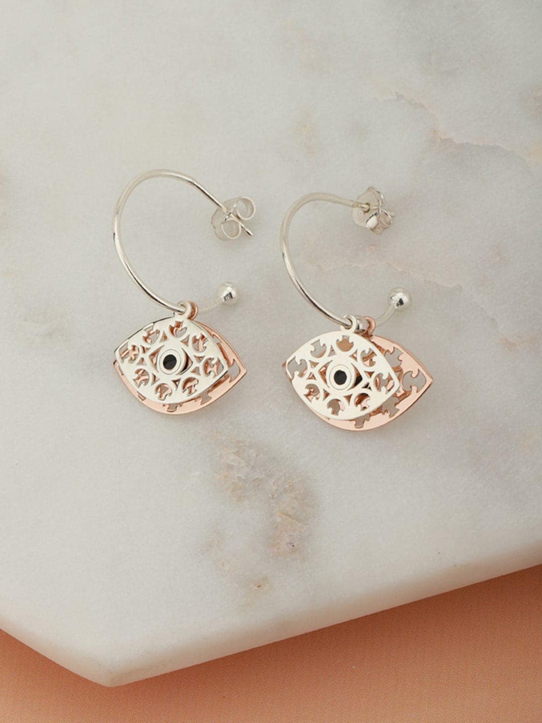 

VANBELLE 925 Sterling Silver Contemporary Drop Earrings