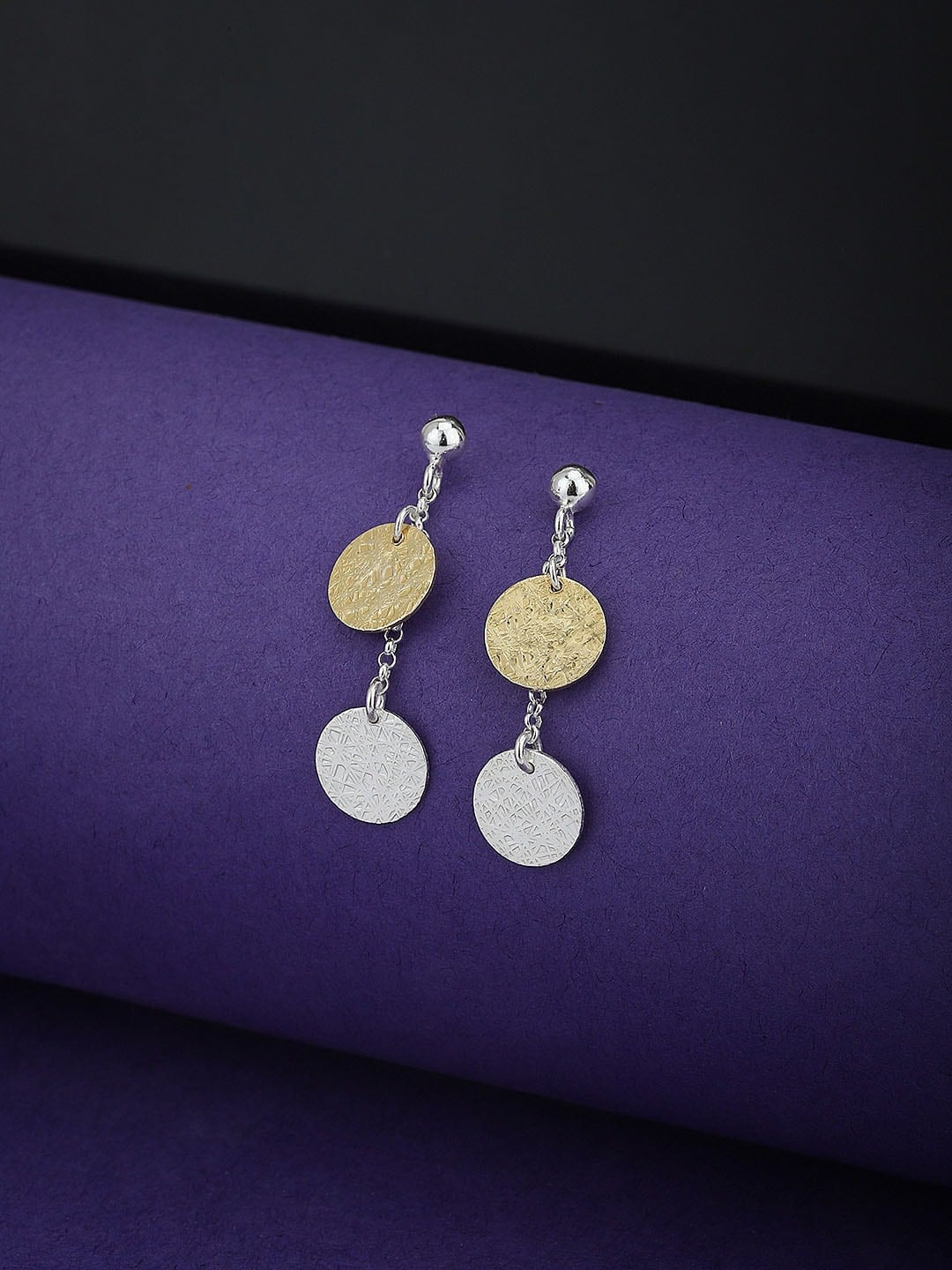 

VANBELLE 925 Sterling Silver Circular Drop Earrings