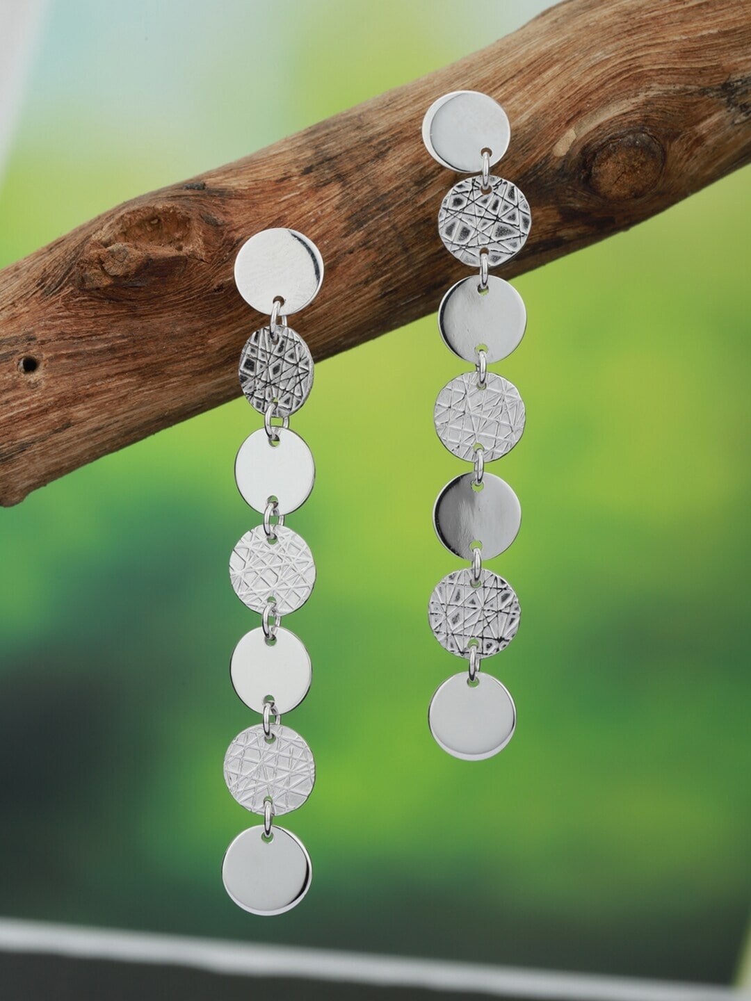

VANBELLE 925 Sterling Silver Contemporary Drop Earrings