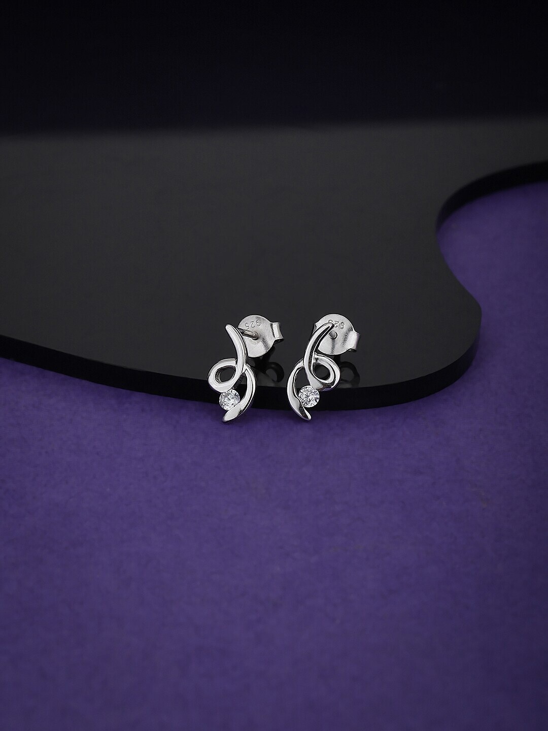 

VANBELLE 925 Sterling Silver Contemporary Studs Earrings