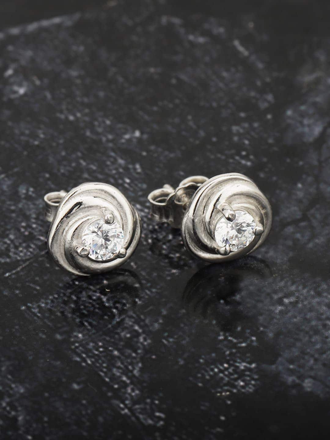 

VANBELLE 925 Sterling Silver Contemporary Studs Earrings