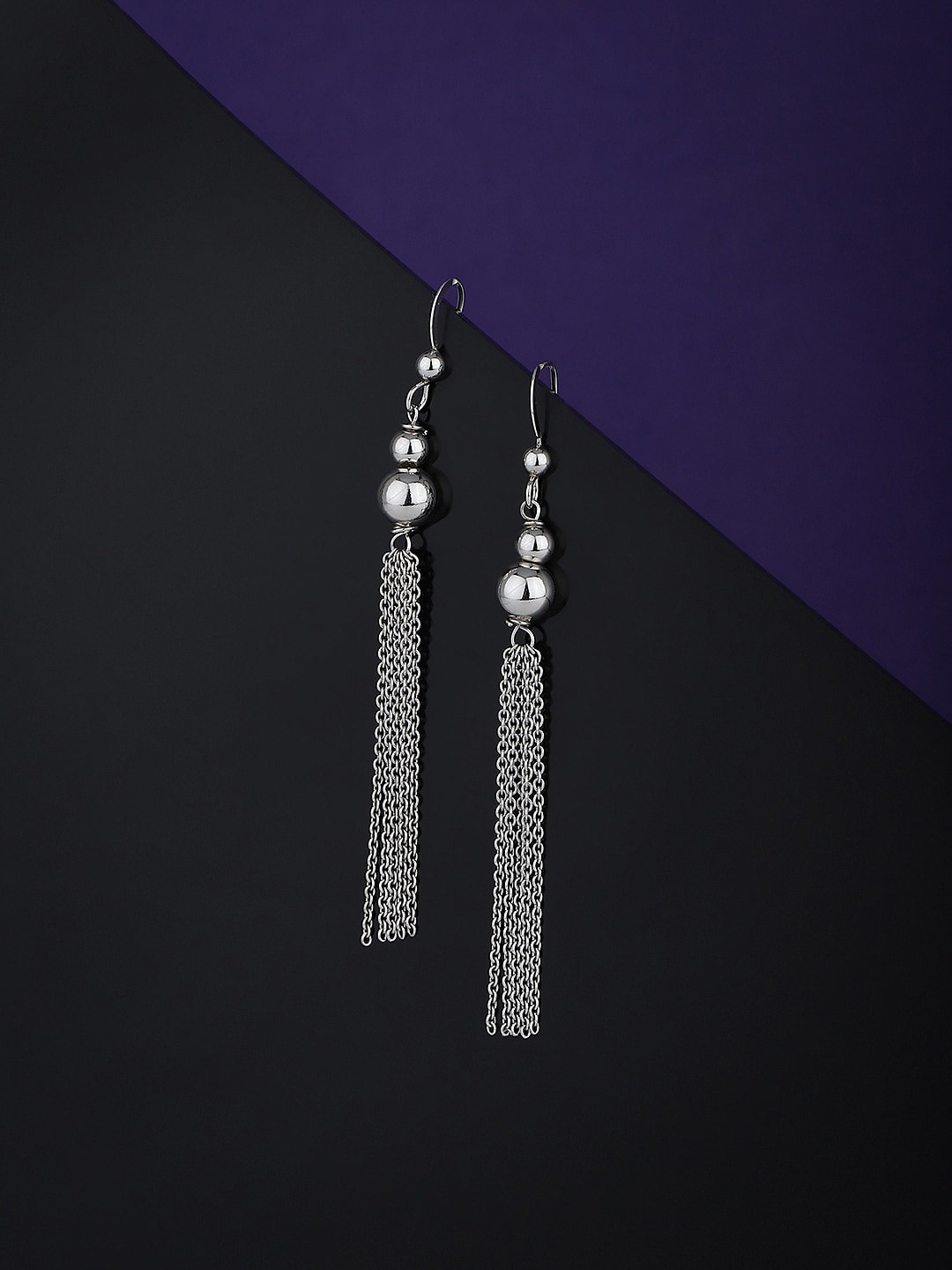 

VANBELLE 925 Sterling Silver Contemporary Drop Earrings