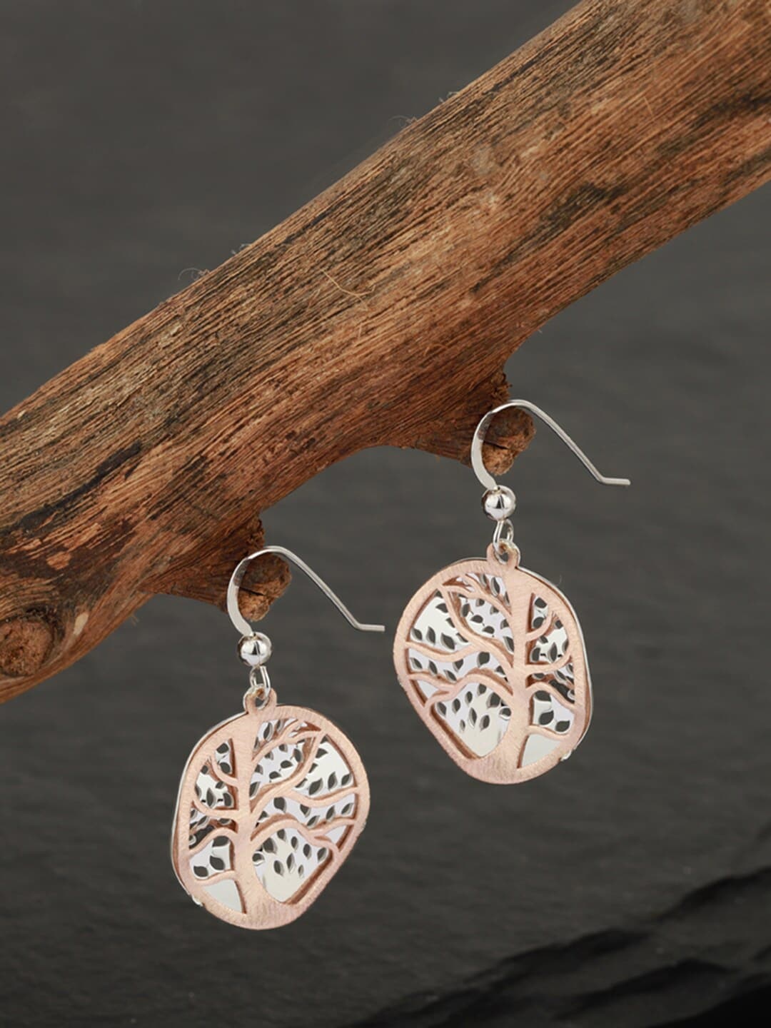 

VANBELLE 925 Sterling Silver Circular Drop Earrings