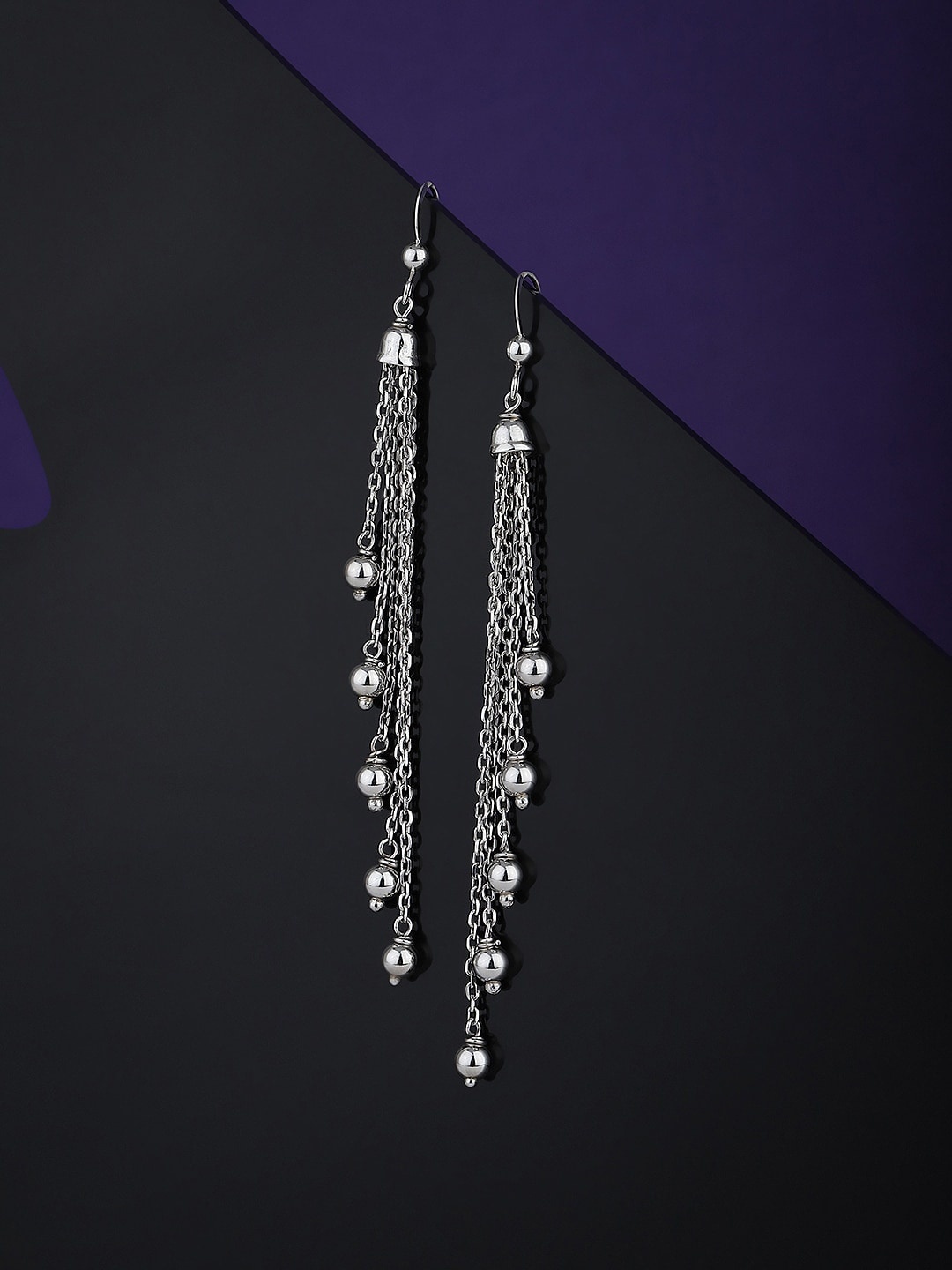 

VANBELLE 925 Sterling Silver Contemporary Drop Earrings
