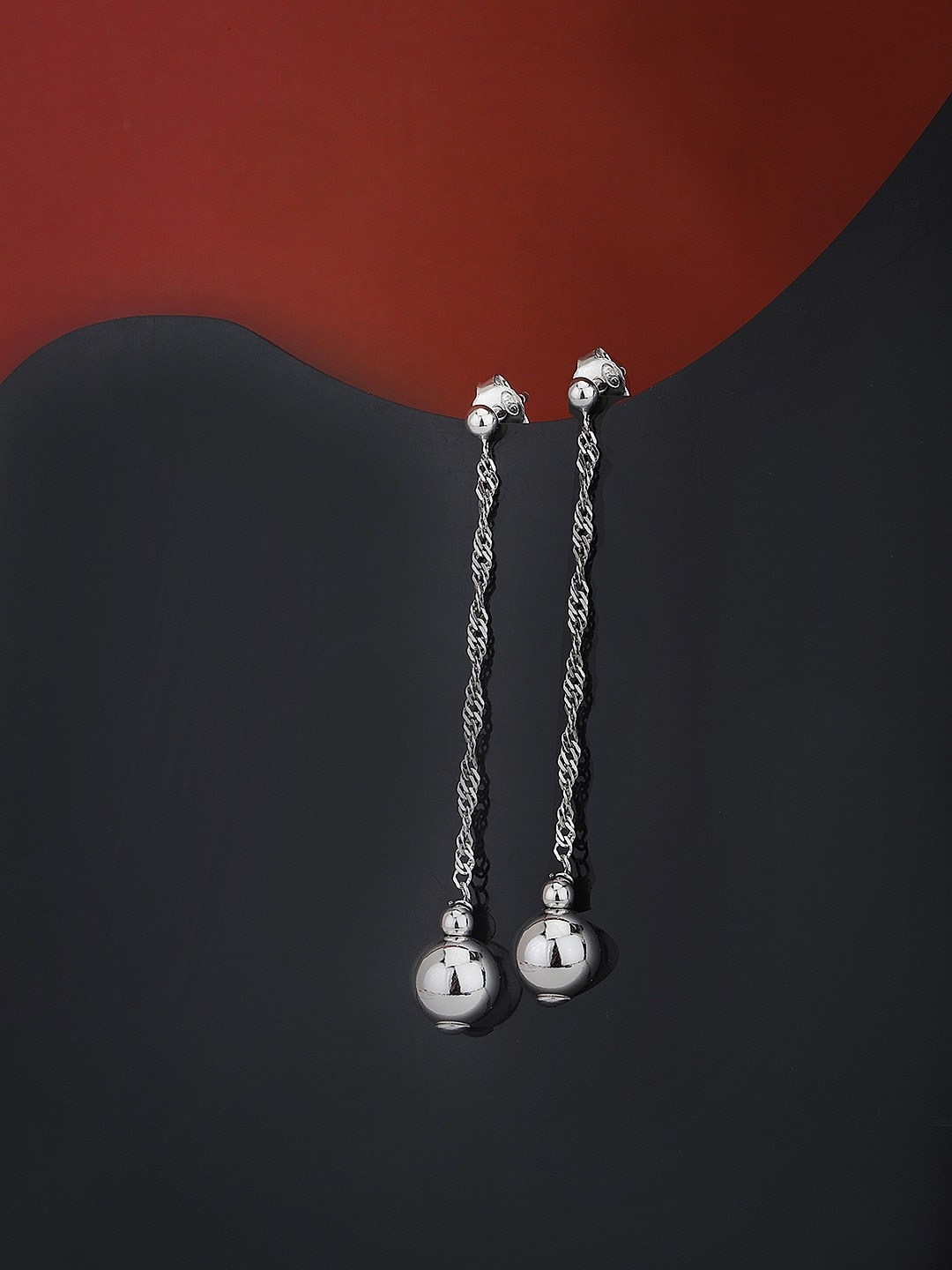 

VANBELLE 925 Sterling Silver Contemporary Drop Earrings