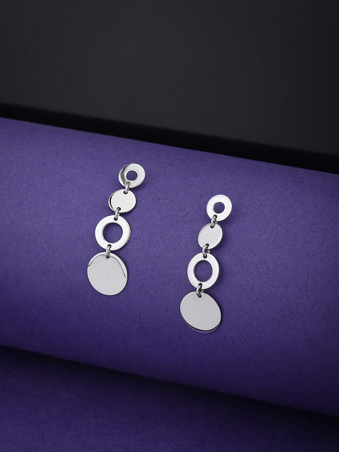 

VANBELLE 925 Sterling Silver Contemporary Drop Earrings