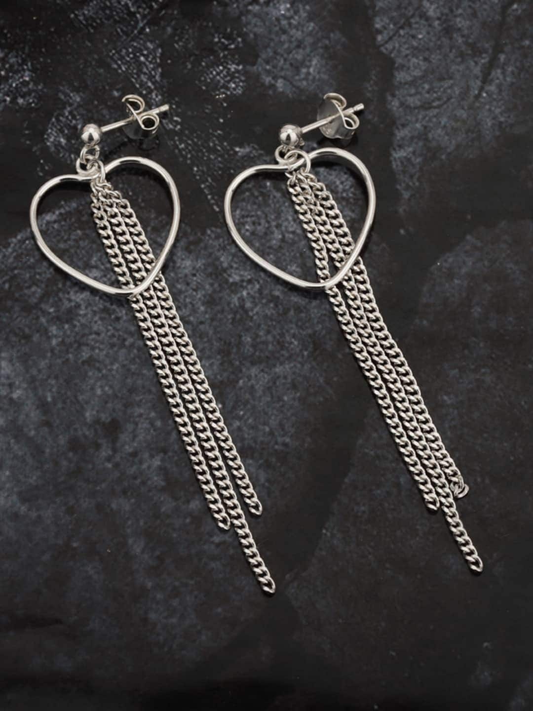 

VANBELLE 925 Sterling Silver Heart Shaped Studs Earrings