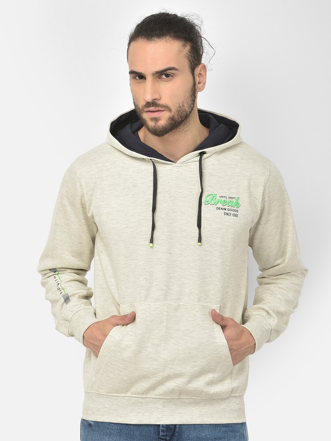 

COBB Men Grey Hooded Sweatshirt