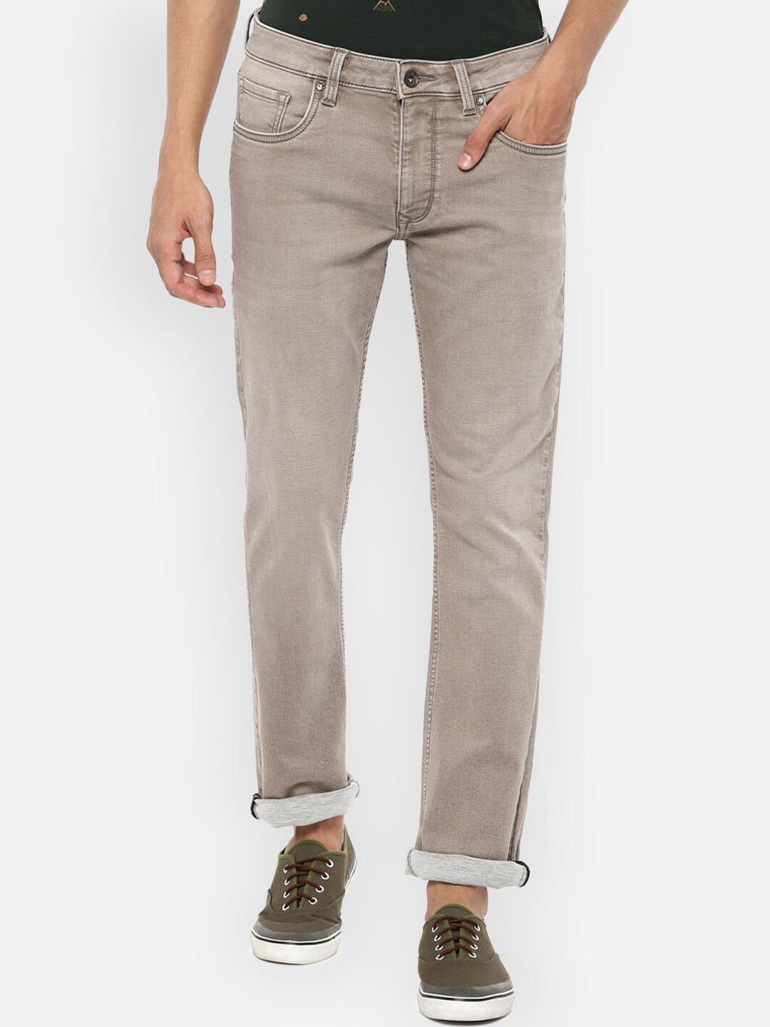 

Louis Philippe Jeans Men Khaki Slim Fit Jeans