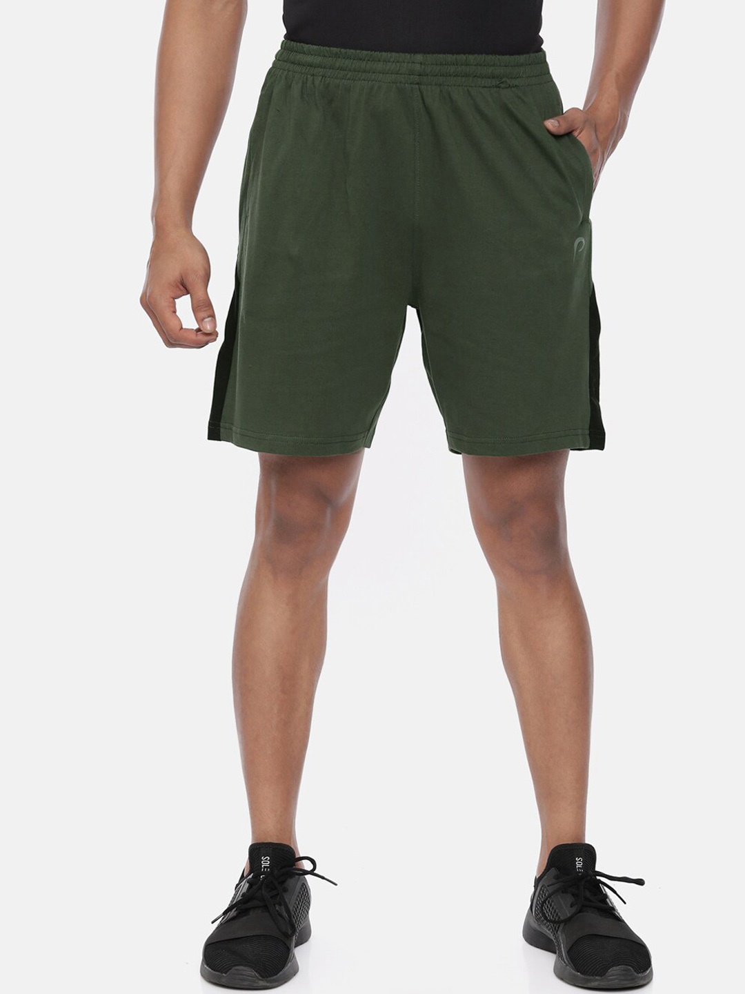 

Proline Men Olive Green Sports Shorts