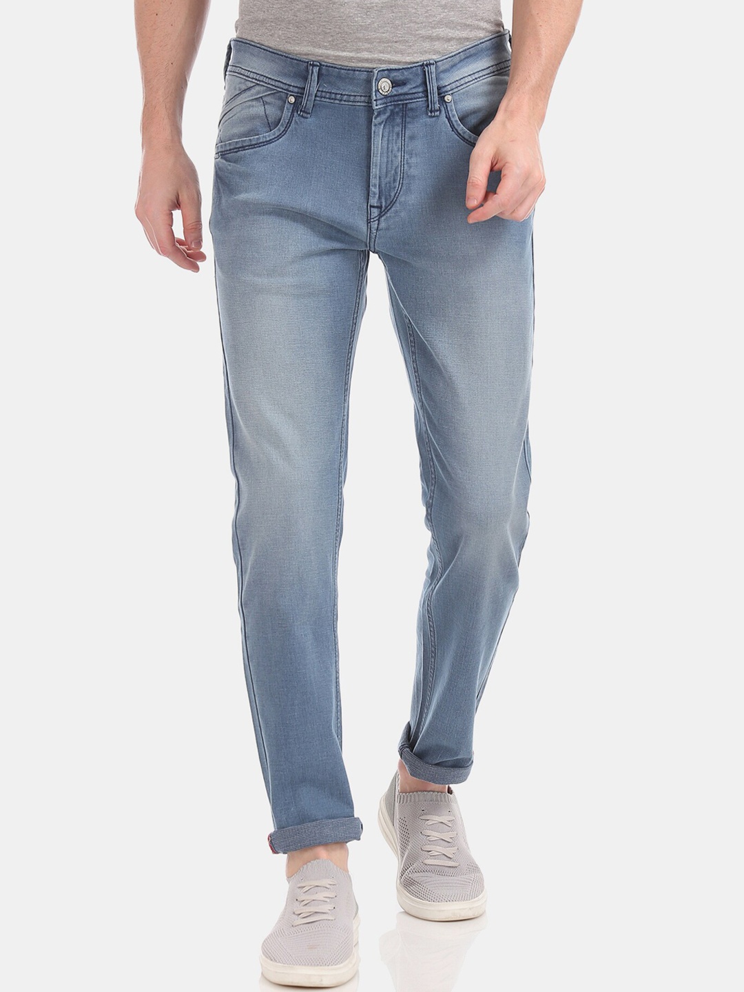 

RUF & TUF Men Blue Slim Fit Heavy Fade Jeans