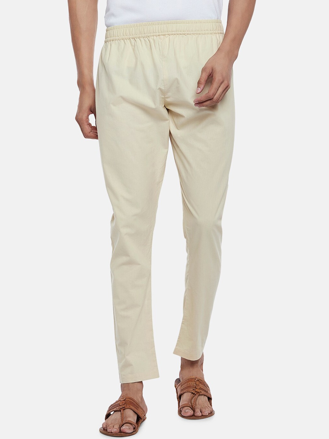 

indus route by Pantaloons Men Beige Churidar